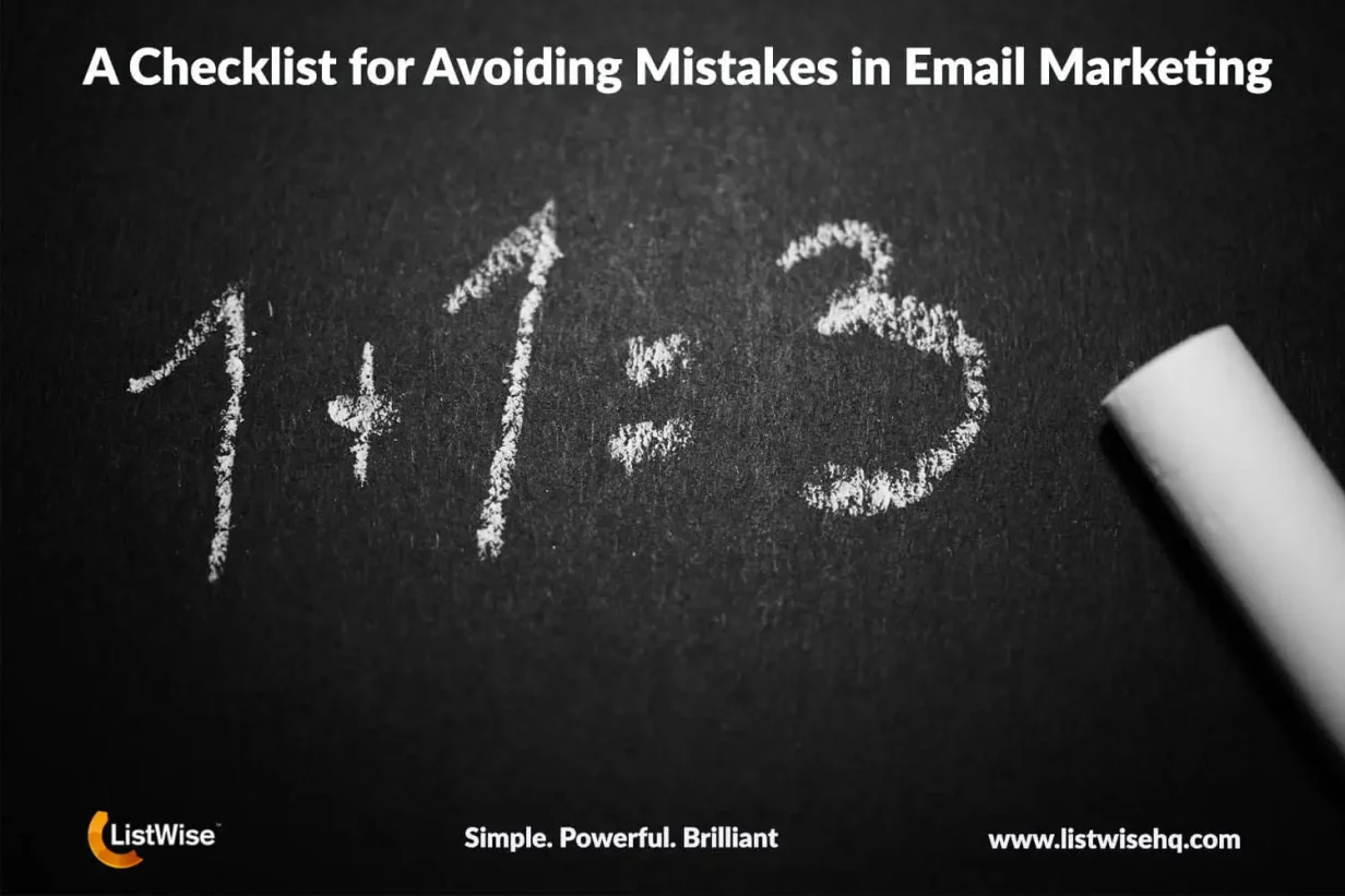 A Checklist for Avoiding Mistakes in Email Marketing