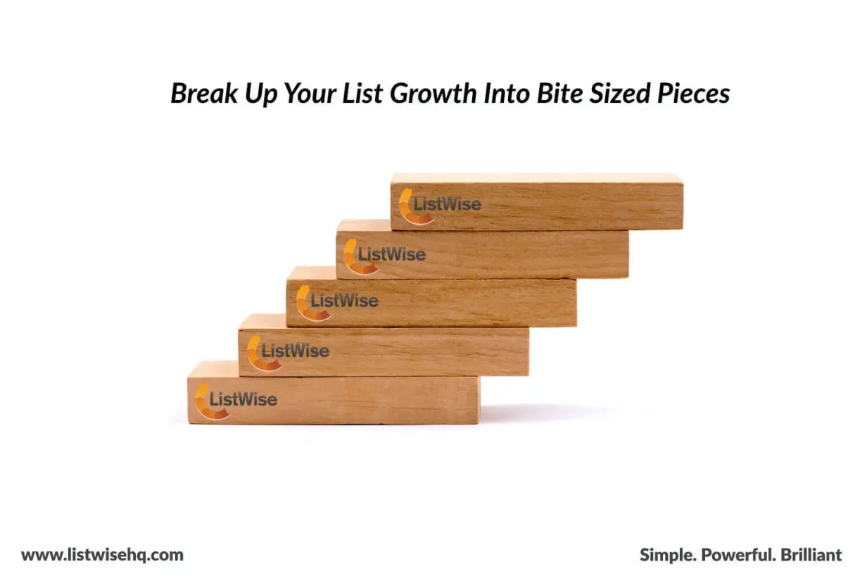 Break Up Your List Growth Into Bite Sized Pieces